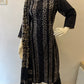 STYLIE GOA Elegant Black Batik Embroidered Salwar Suit with Dupatta