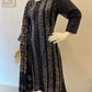 STYLIE GOA Elegant Black Batik Embroidered Salwar Suit with Dupatta