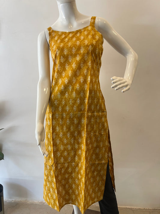 STYLIE GOA Assorted Spagetti Strap Kurtas With Attached Sleeves
