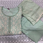 STYLIE GOA Elegant Chikankari Two-Piece Set With Trousers and Dupatta