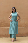 STYLIE GOA Chic Sleeveless Kurti Set
